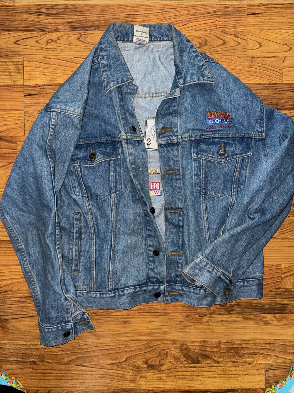 M&M'S Blue Denim Jacket with Embroidered Logo